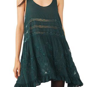 Free People Swingy Lace Inset Tunic